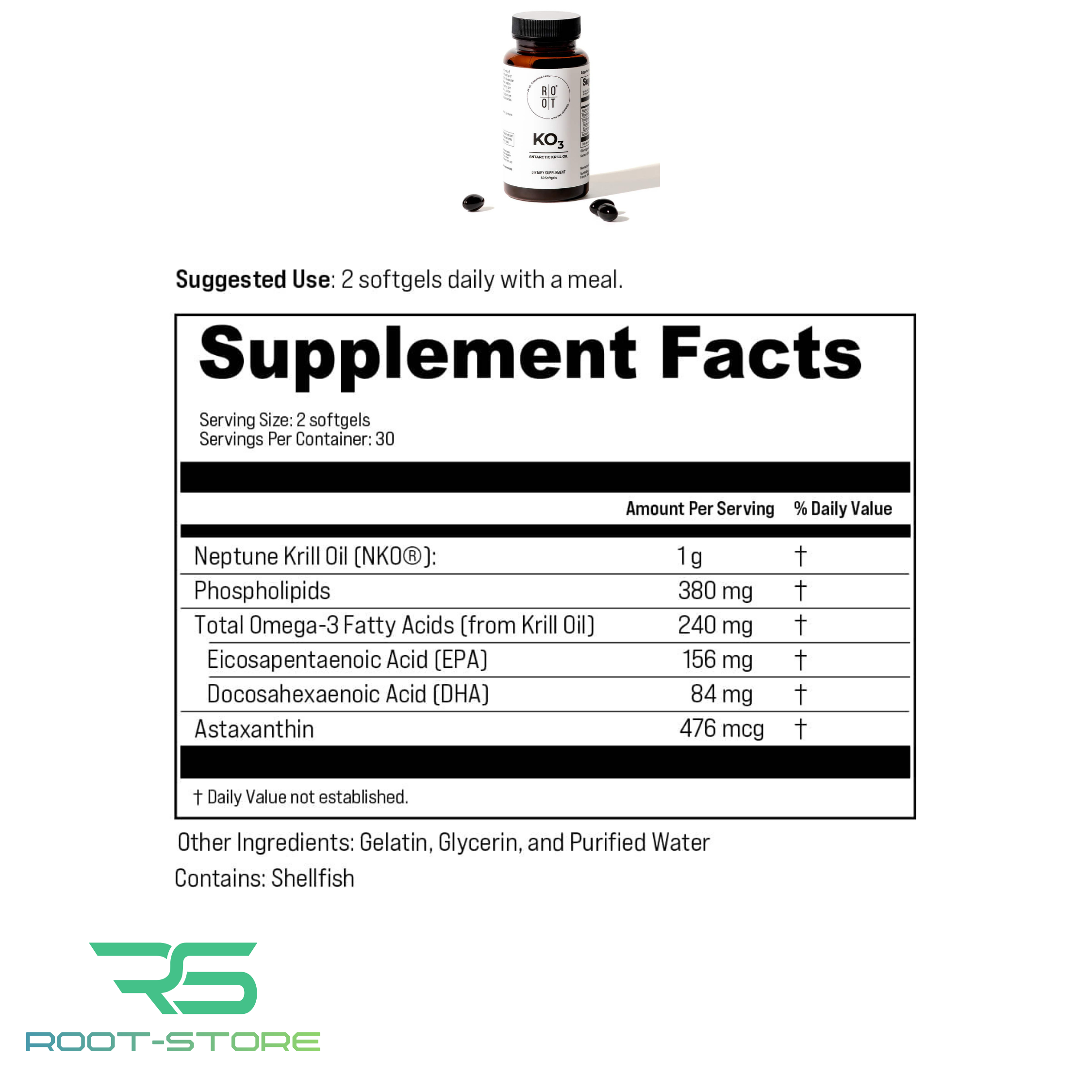 ROOT KO3 Krill Oil - SALE