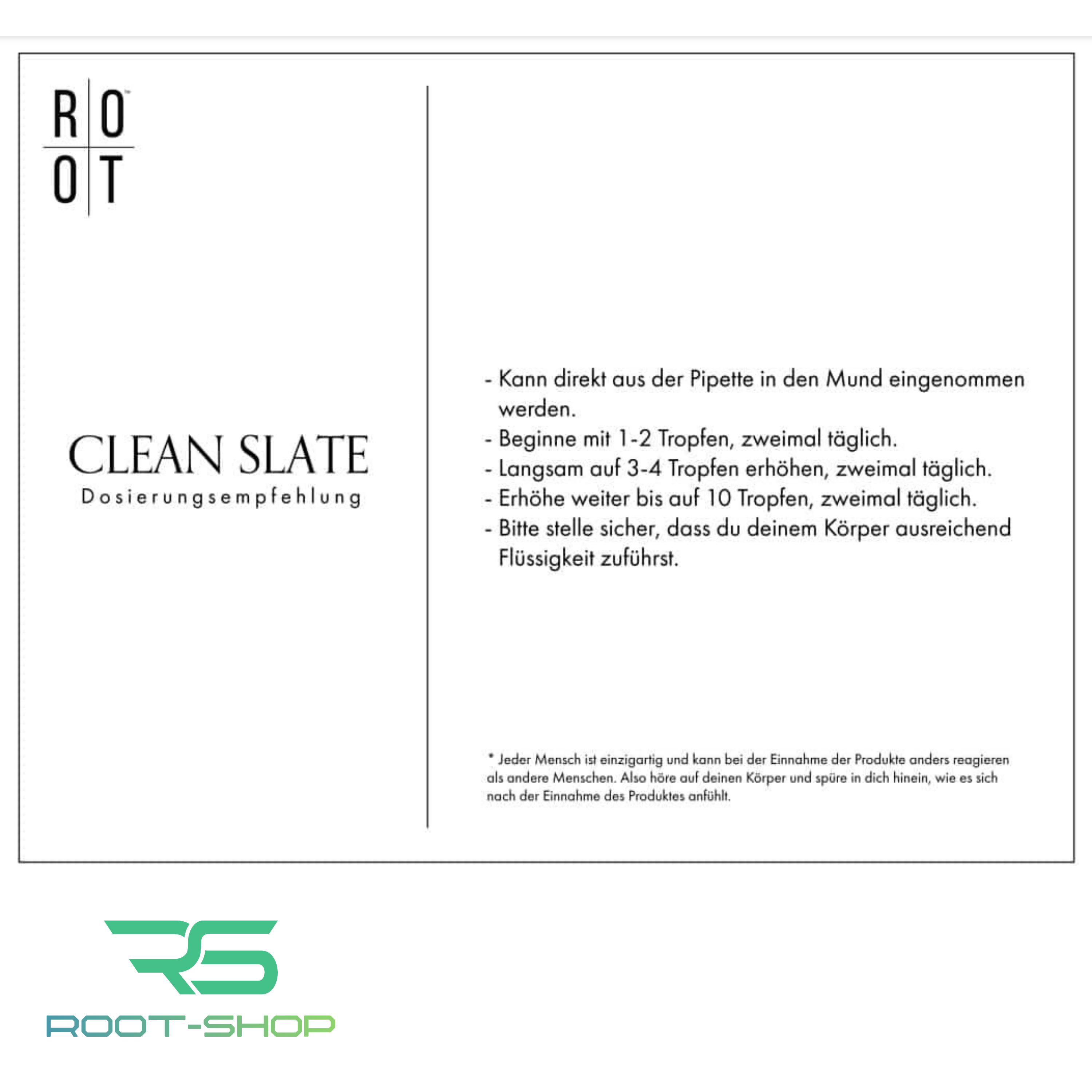 ROOT CLEAN SLATE 2er Set