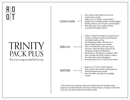 ROOT Trinity Pack Plus | 1x Clean Slate + 1x Zero-In + 2x Restore